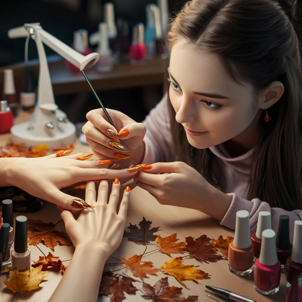 Autumn Leaves Nails