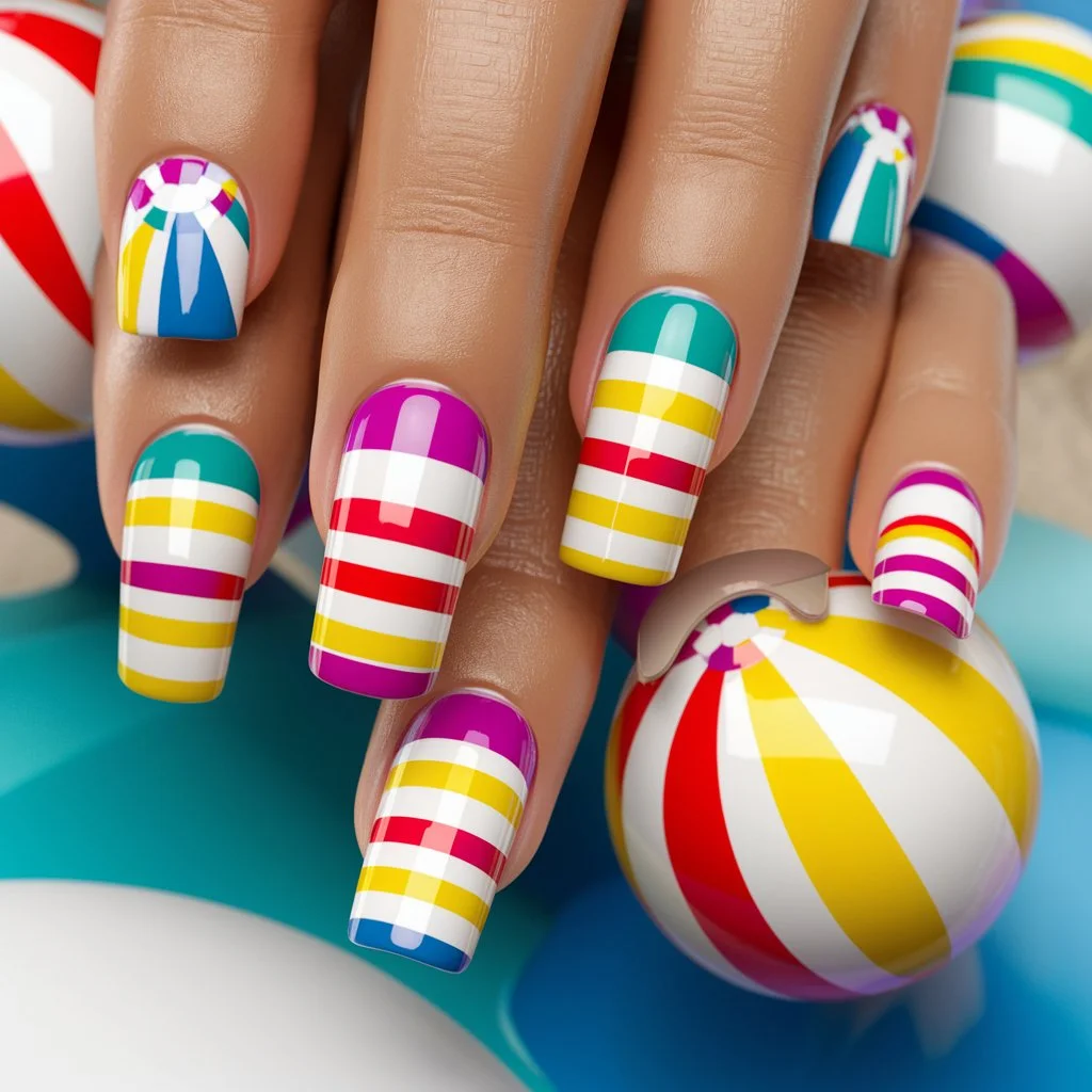  Beach Ball Stripes