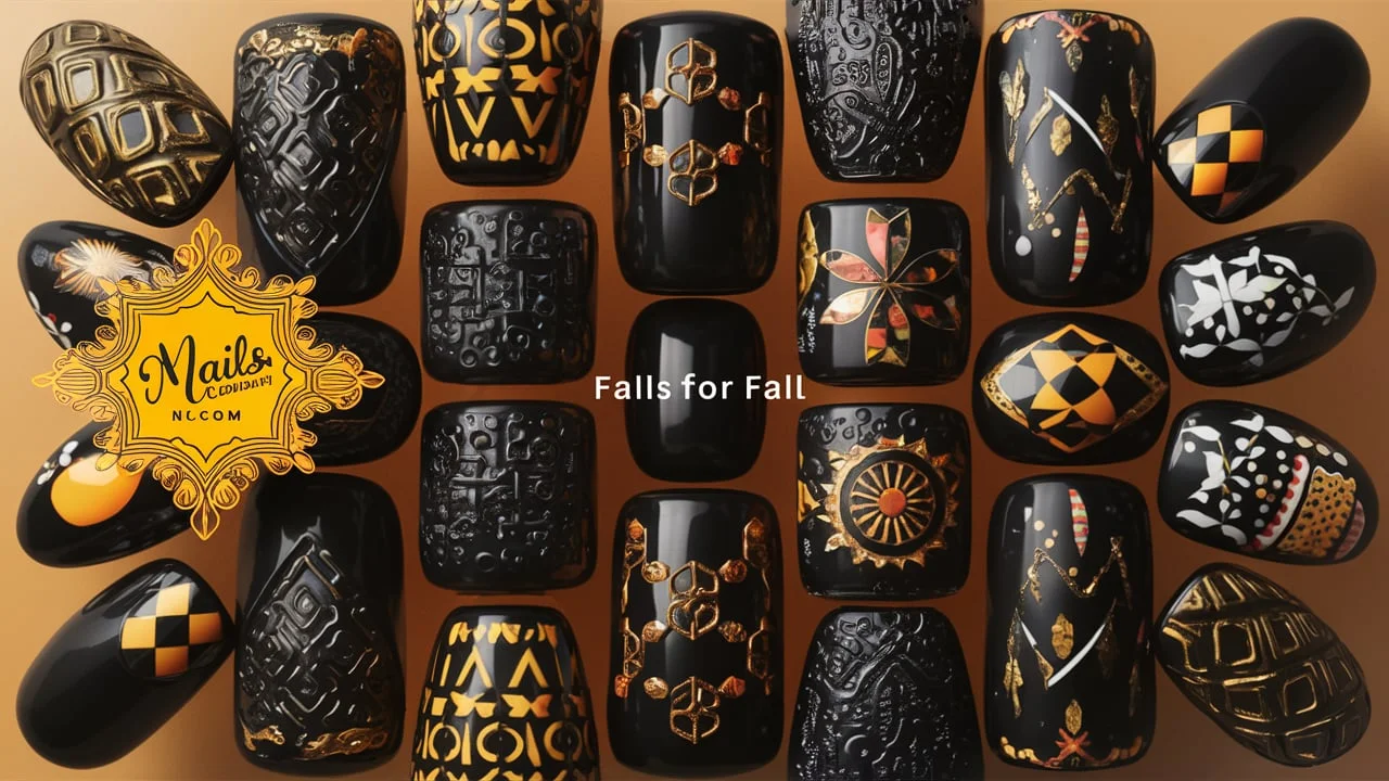 Black Fall Nails