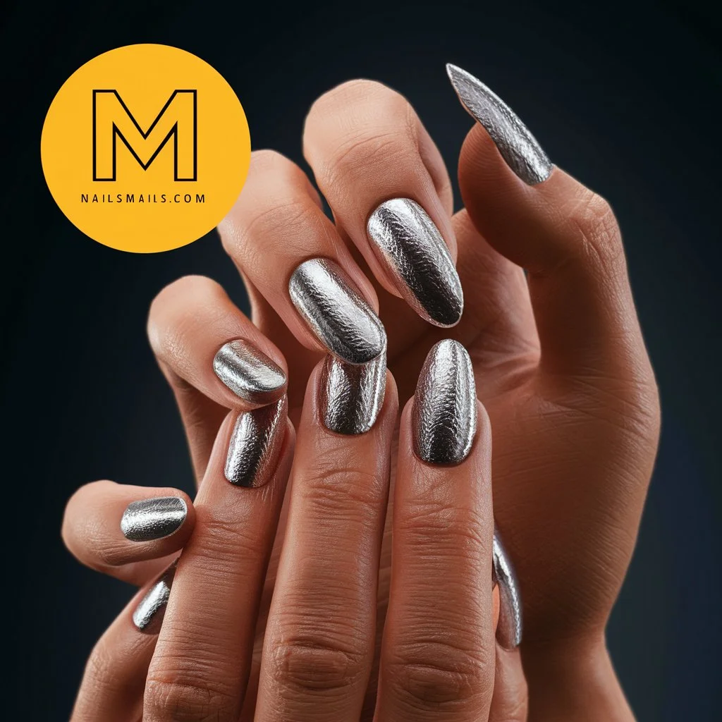 Chrome Nail Look