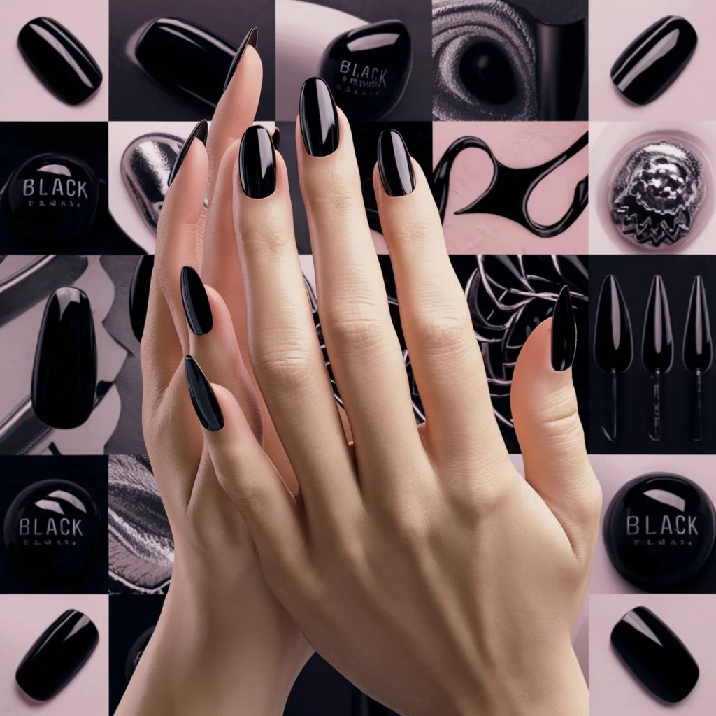 Classic Black Nails