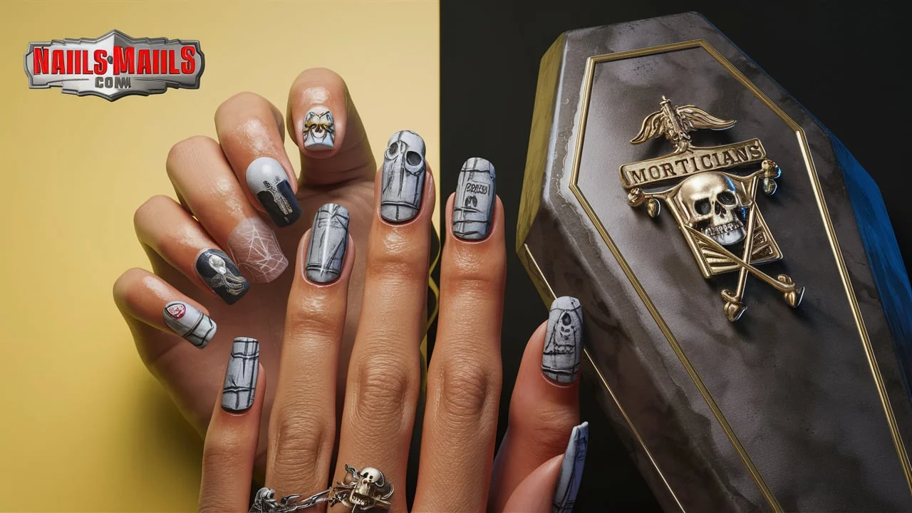 Coffin Winter Nails