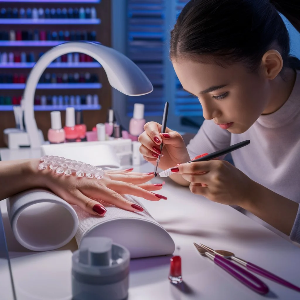 Components of a Polygel Nail Kit