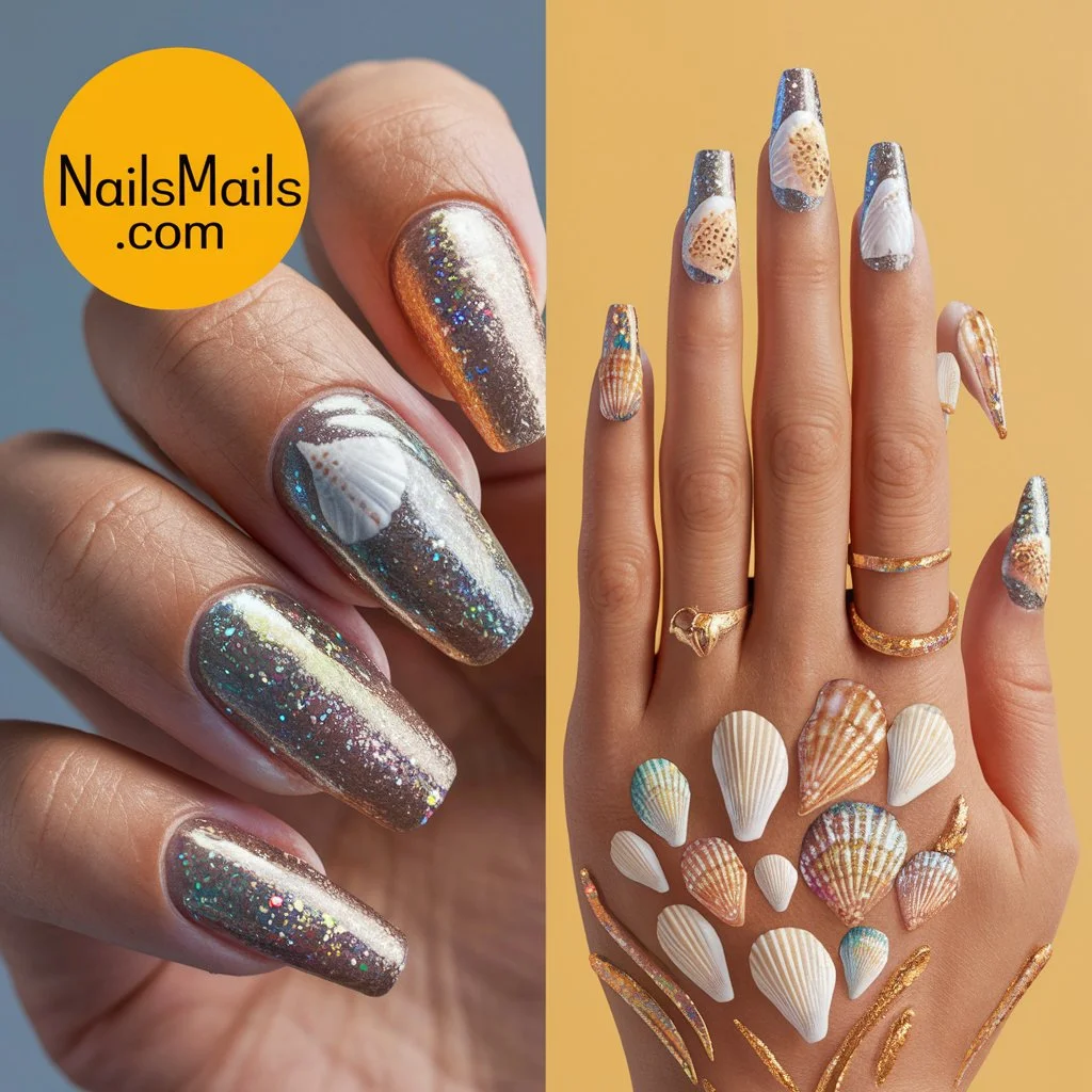 DIY Seashell Nails