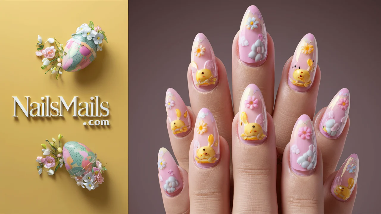 Easter French Nails