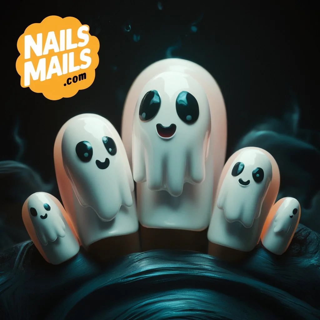 Ghostly White Nails