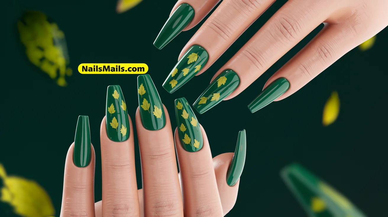 Green Fall Nails