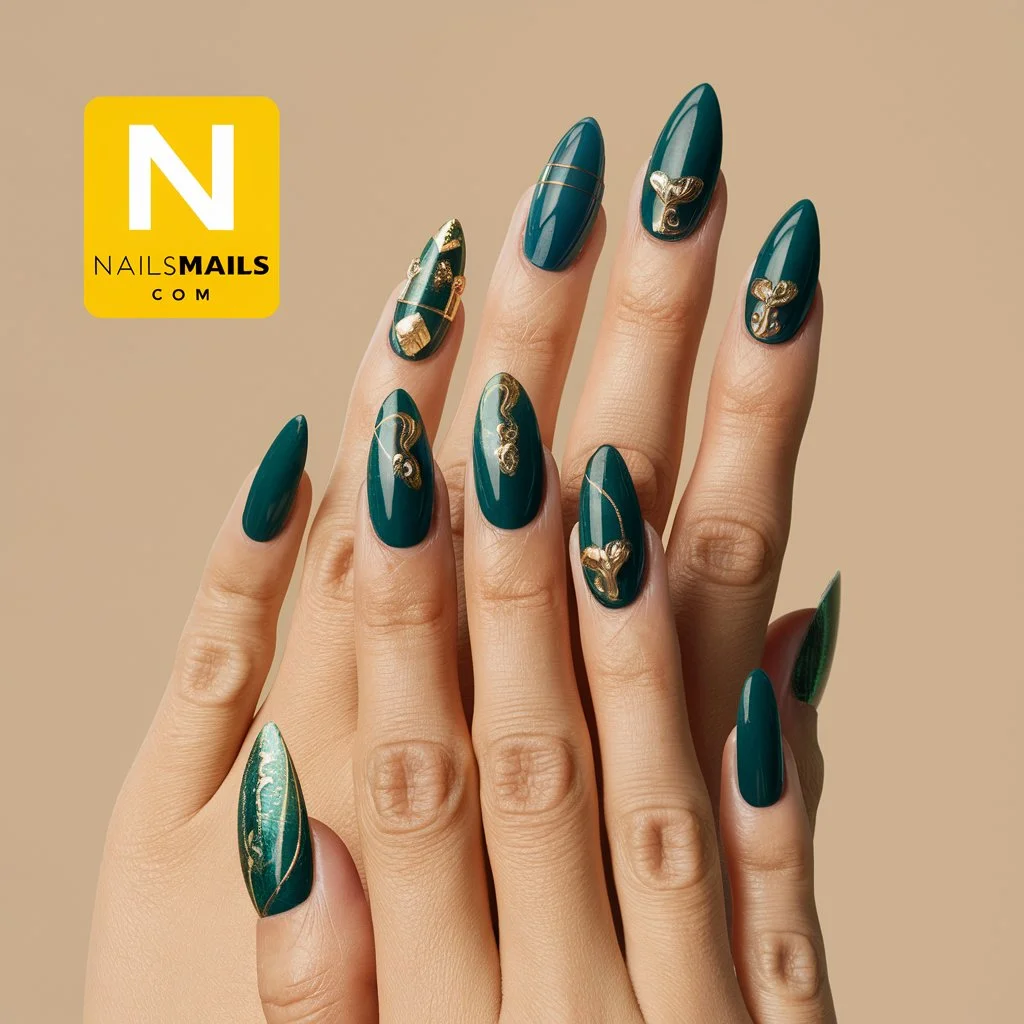 Nail Shapes That Complement Green