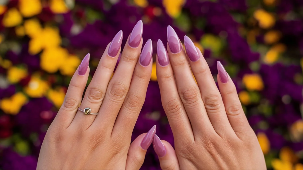 Purple Fall Nails