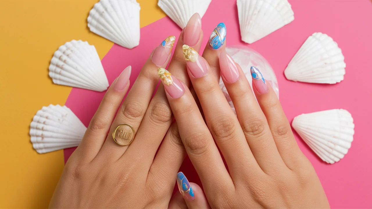 Seashell Nails