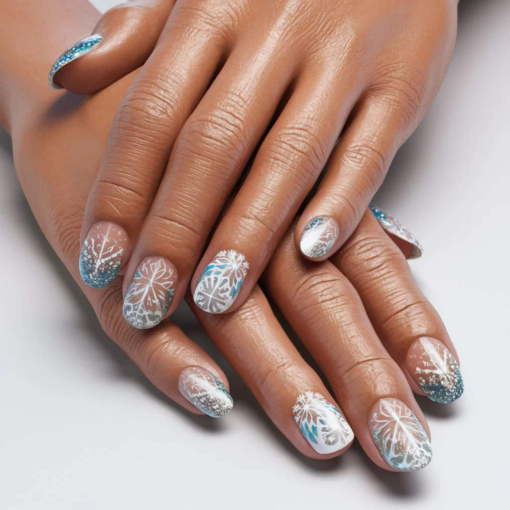 Snowflake Patterns   nails