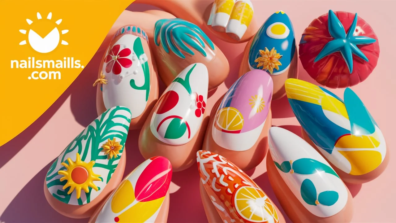 Summer Trendy Almond Nail Designs