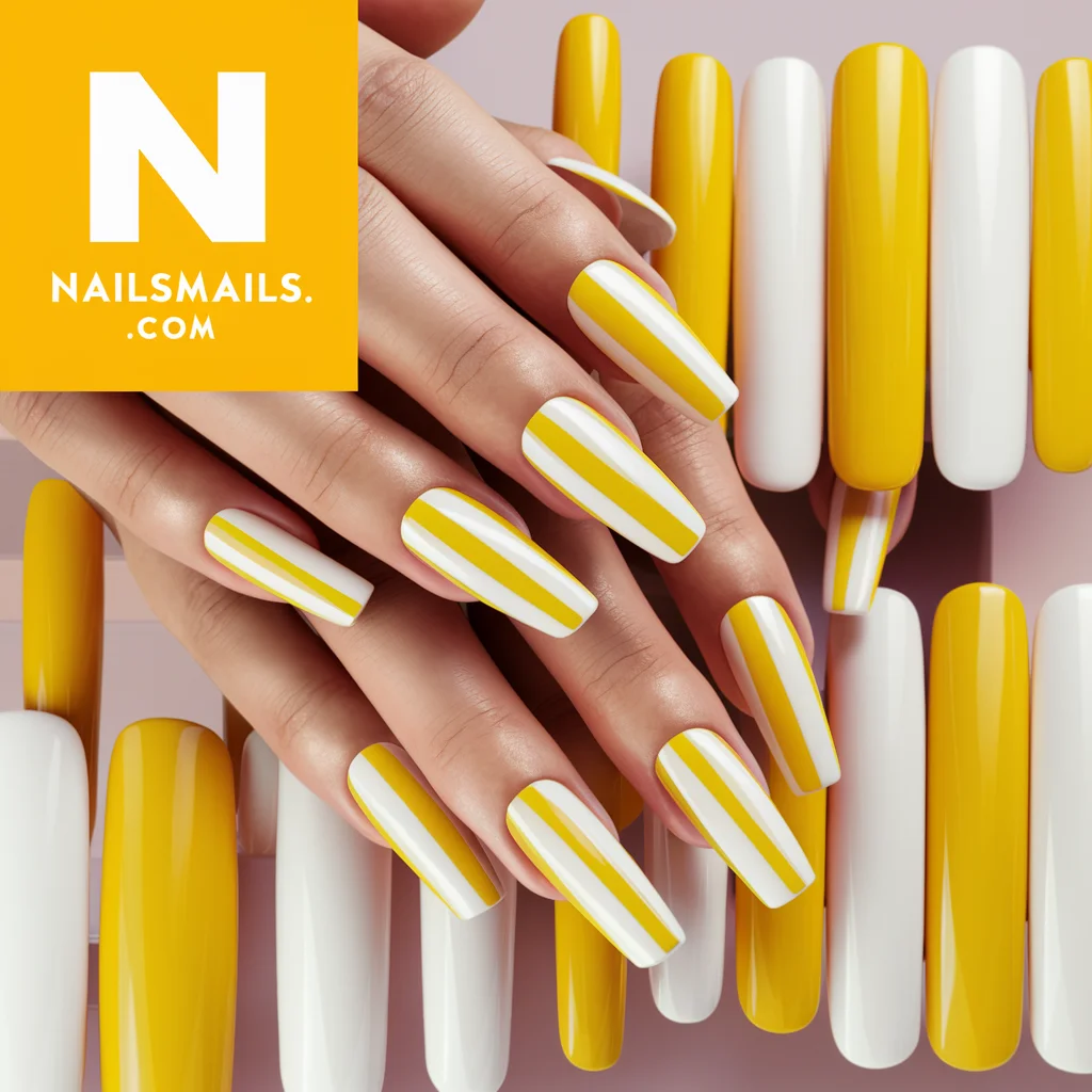 Yellow and White Stripes