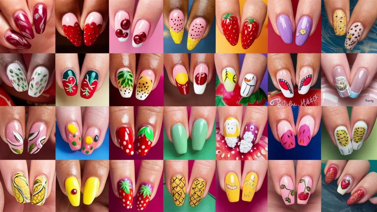 Fruit-Themed Nails