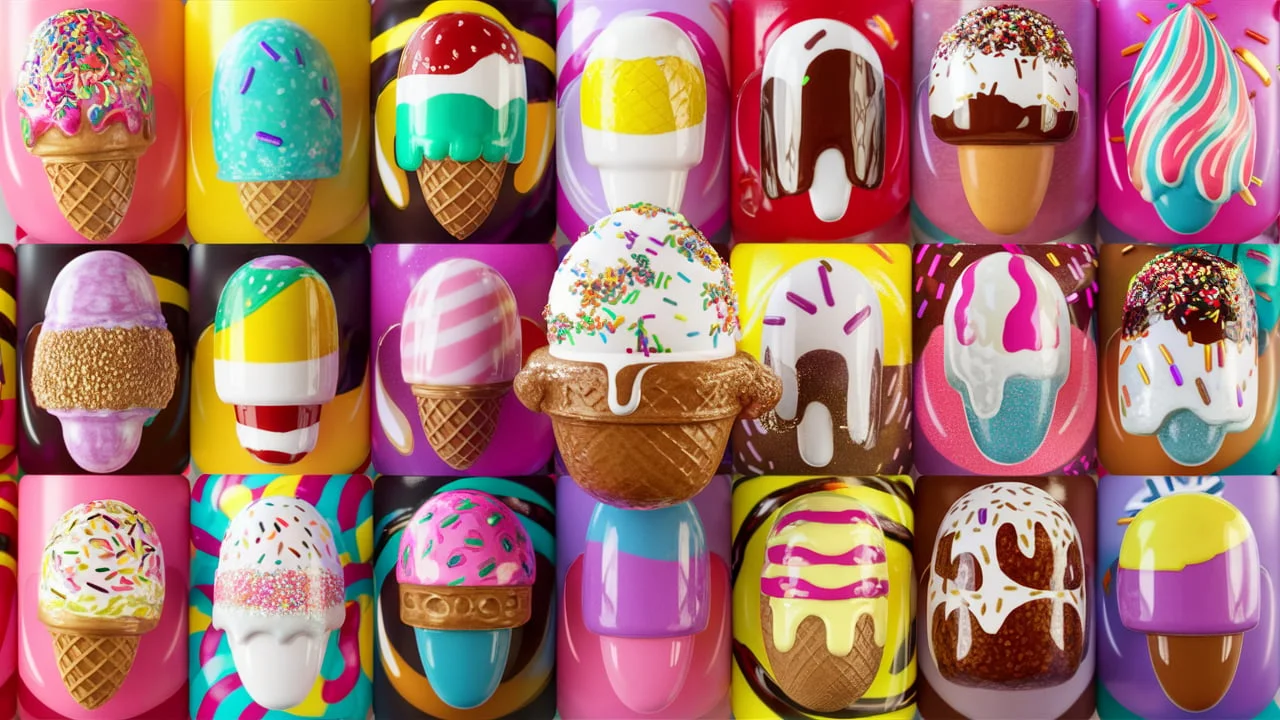 Ice Cream Nails